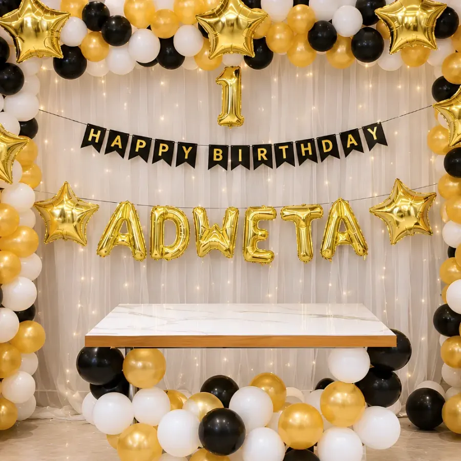Golden Backdrop Decoration — photo 2