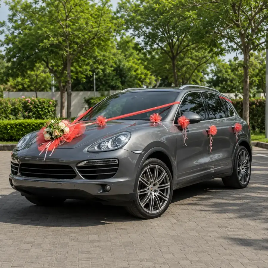 Indian Wedding Car Decor — decoration setup in Pune