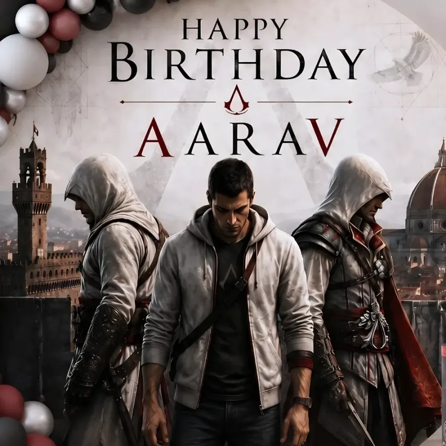 Assassin's Creed Birthday Theme Decoration — photo 2