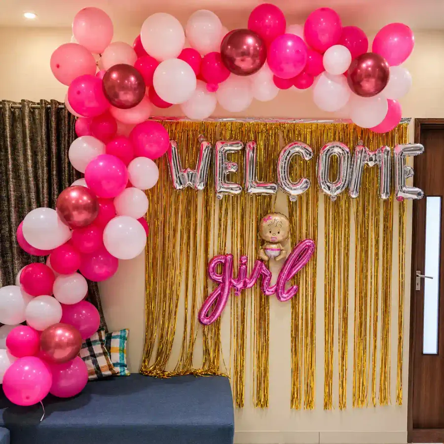 Baby Girl Decoration — decoration setup in Pune