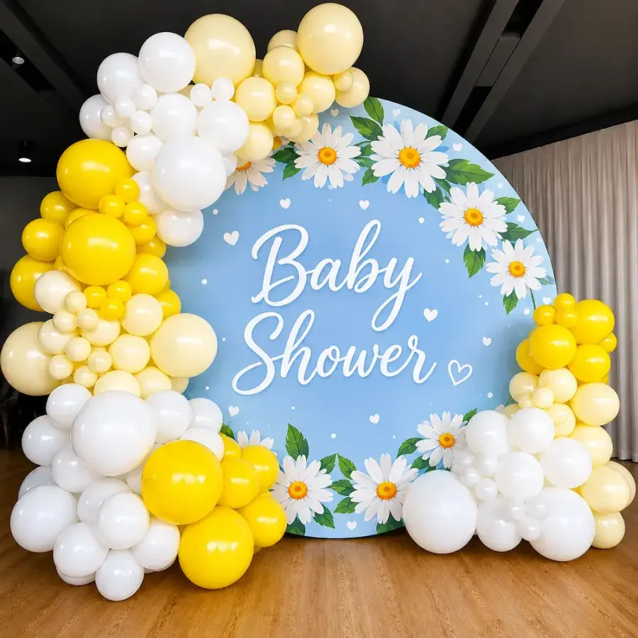 Elegant Baby Shower Decoration — decoration setup in Pune