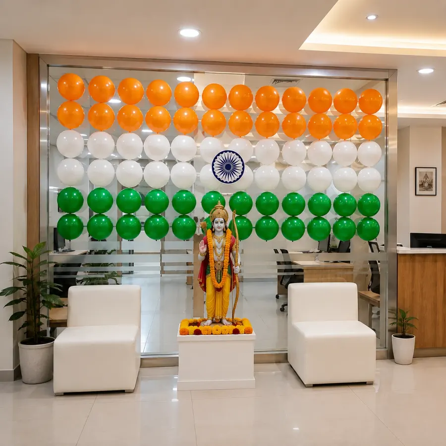 Exclusive Independence Day Tricolour Office Decor — photo 2