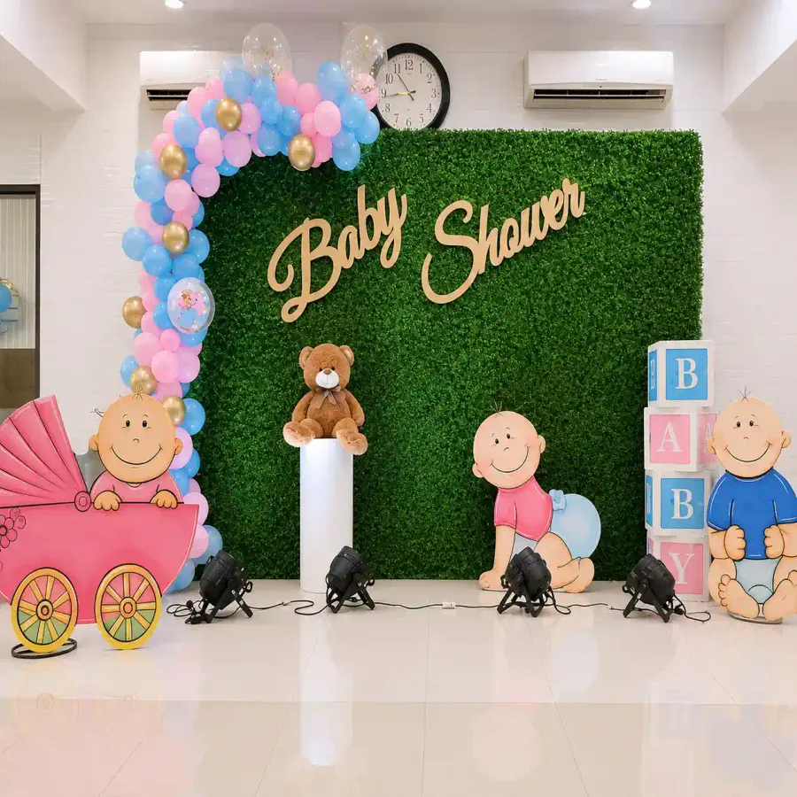 Godh Bharai Stage Decoration — decoration setup in Pune