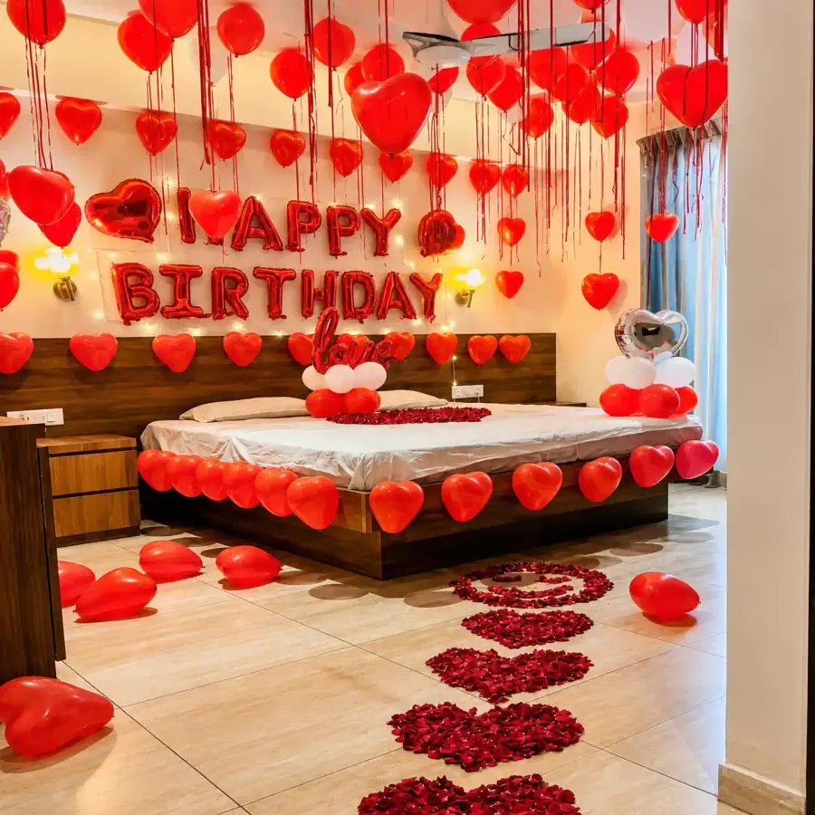 Exotic Love Surprise Decoration — decoration setup in Pune