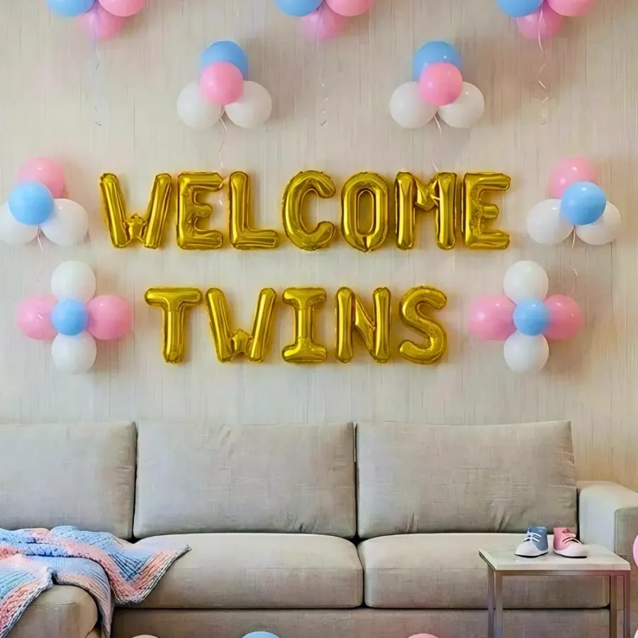 Welcome Twin Balloon Decoration — photo 2