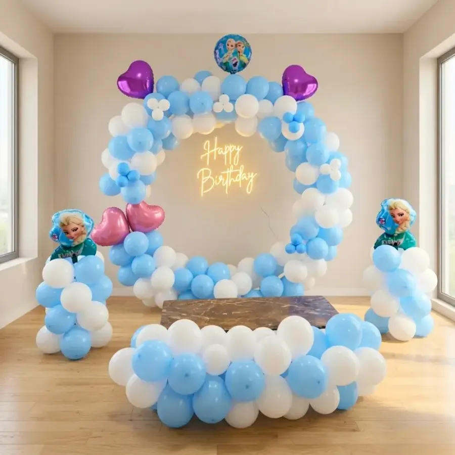 Frozen Theme Backdrop — decoration setup in Pune
