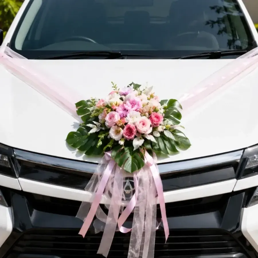 Groom Wedding Car Decor — photo 2
