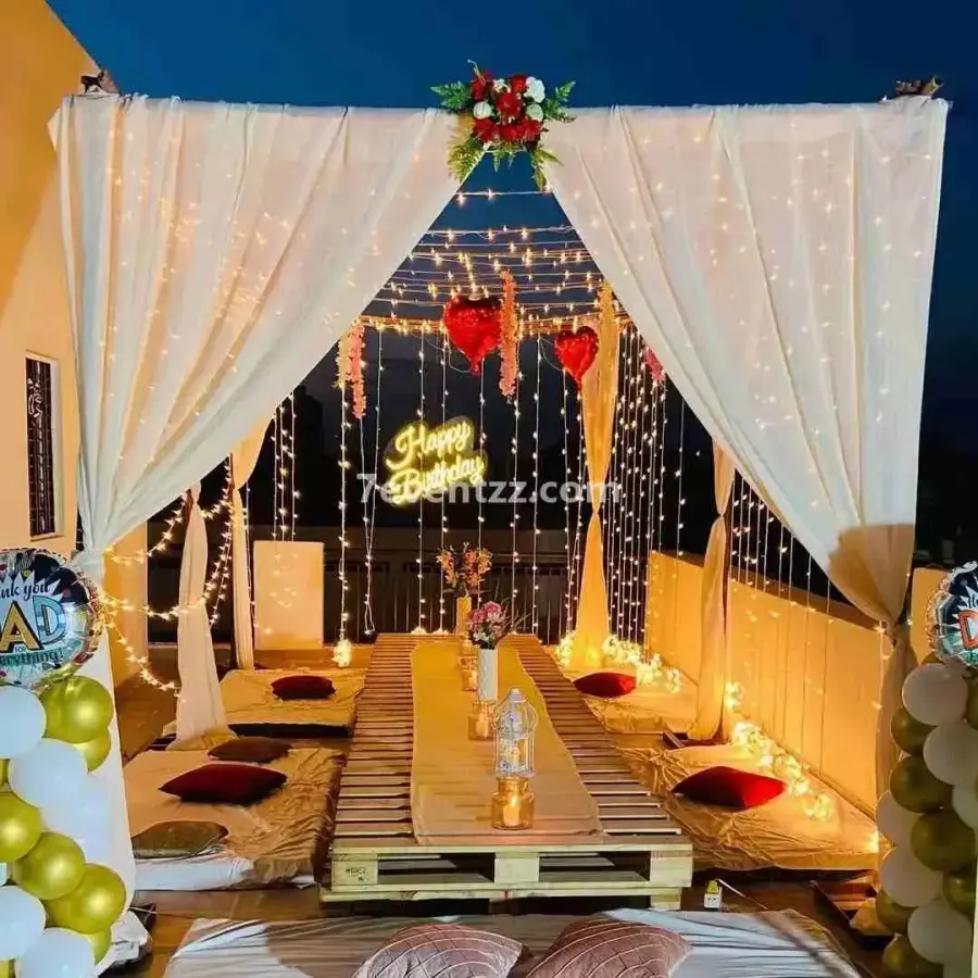 Home Terrace Decoration — decoration setup in Pune