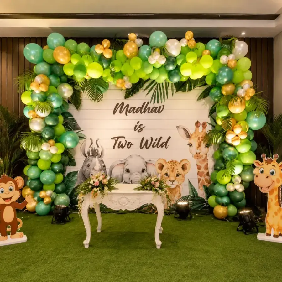Jungle Theme Stage Setup — decoration setup in Pune