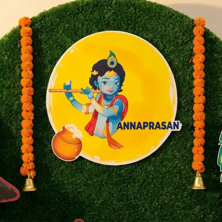 Krishna Theme Backdrop Decoration — photo 3