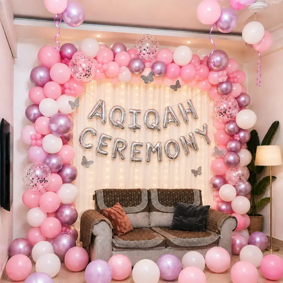 Luxury Aqiqah Balloon Decoration — photo 2