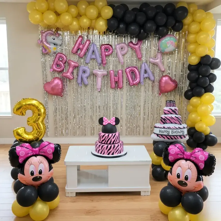 Minni-unicorn Theme — decoration setup in Pune