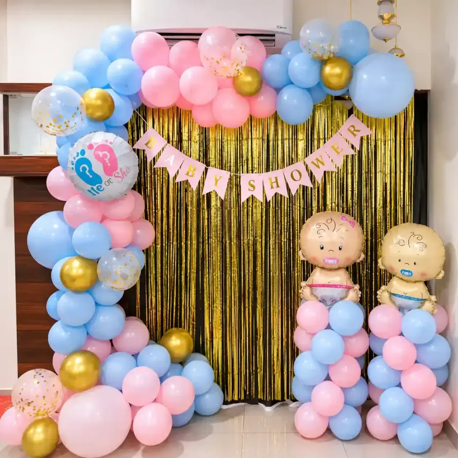 Mom To Be Balloon Decor — decoration setup in Pune