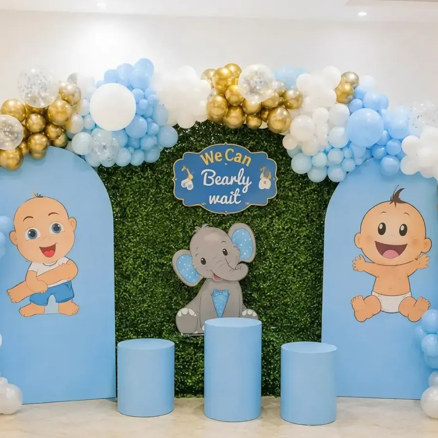 Mundan Stage Backdrop Setup — photo 3