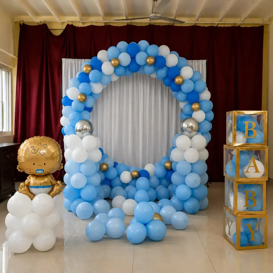 Name Ceremony Ring Decoration — decoration setup in Pune