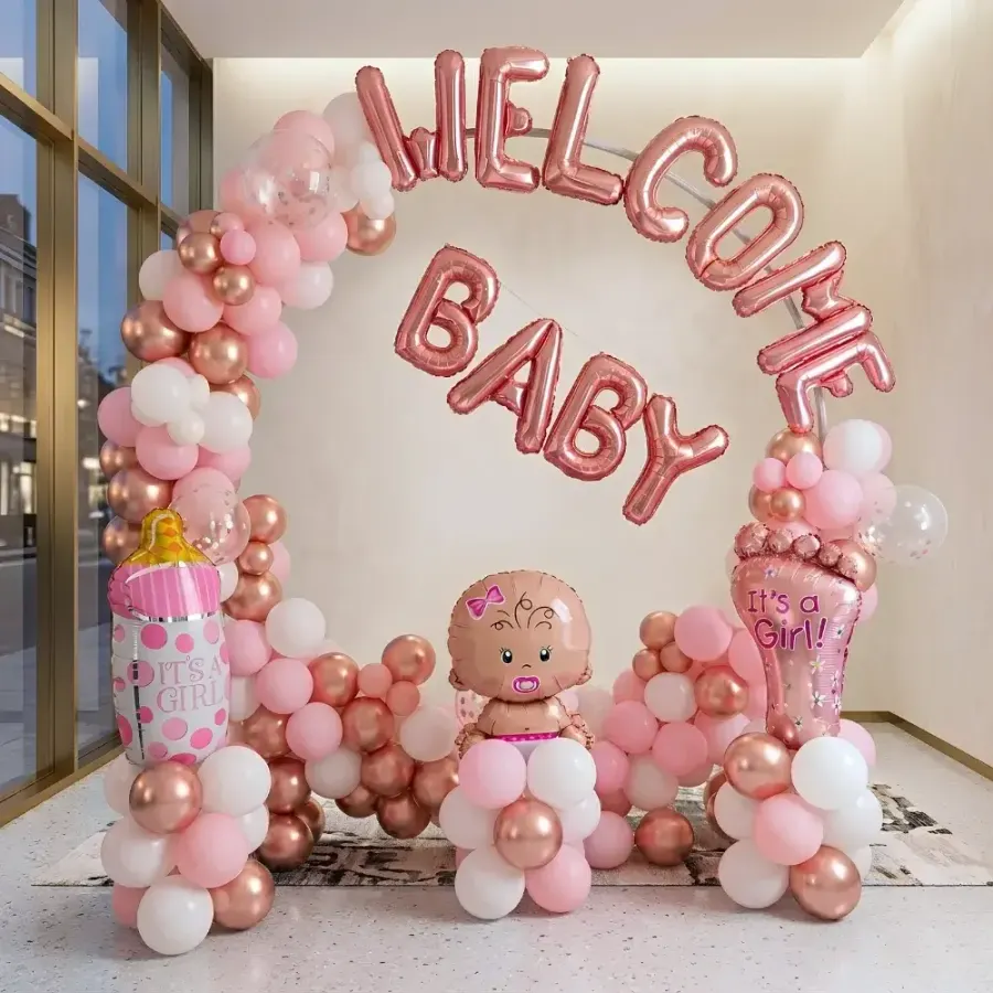 New Born Welcome Ring Decoration — decoration setup in Pune