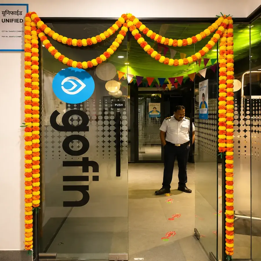 Office Front Door Decoration — decoration setup in Pune