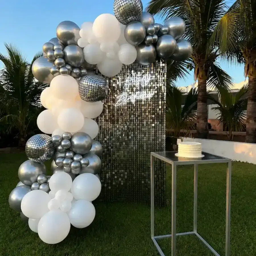 Outdoor Birthday Party Decoration — decoration setup in Pune