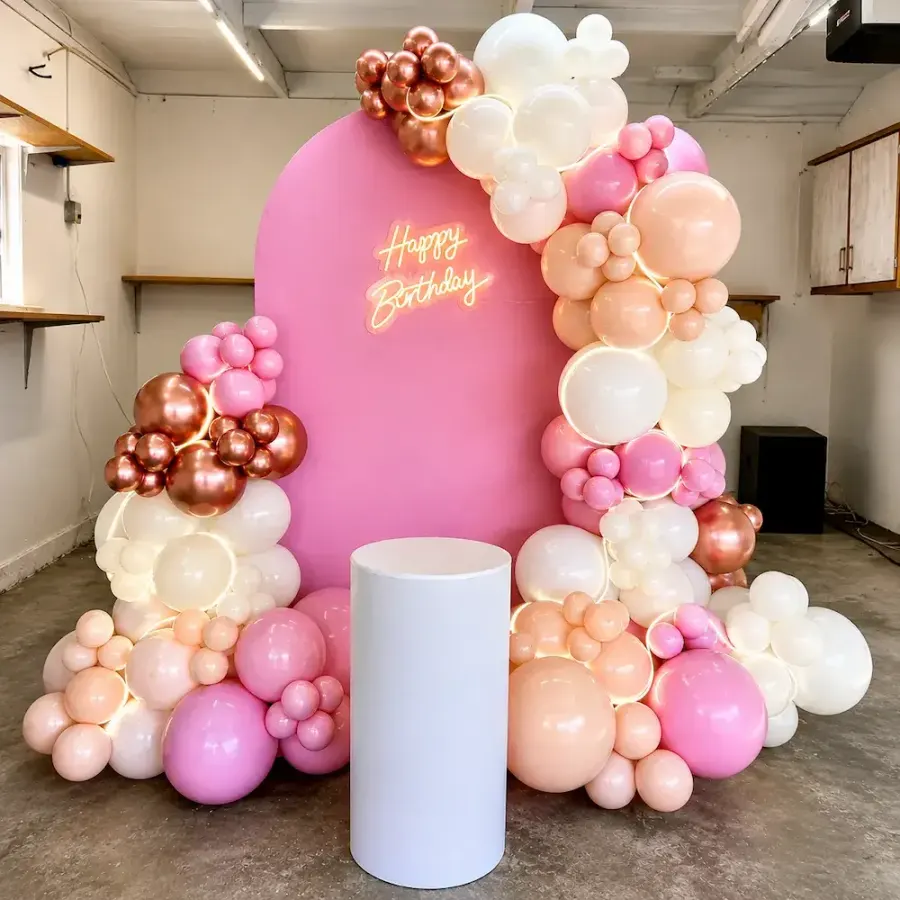 Pastel Birthday Party Decoration — decoration setup in Pune