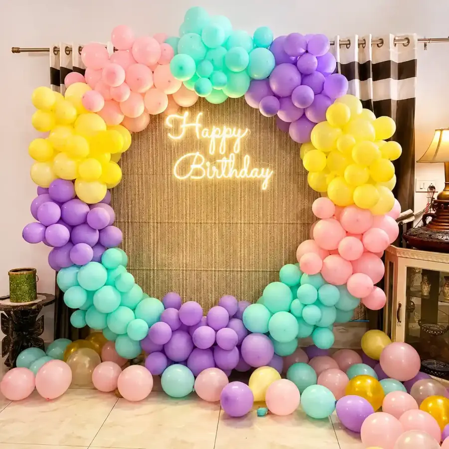Pastel Ring Decoration — decoration setup in Pune