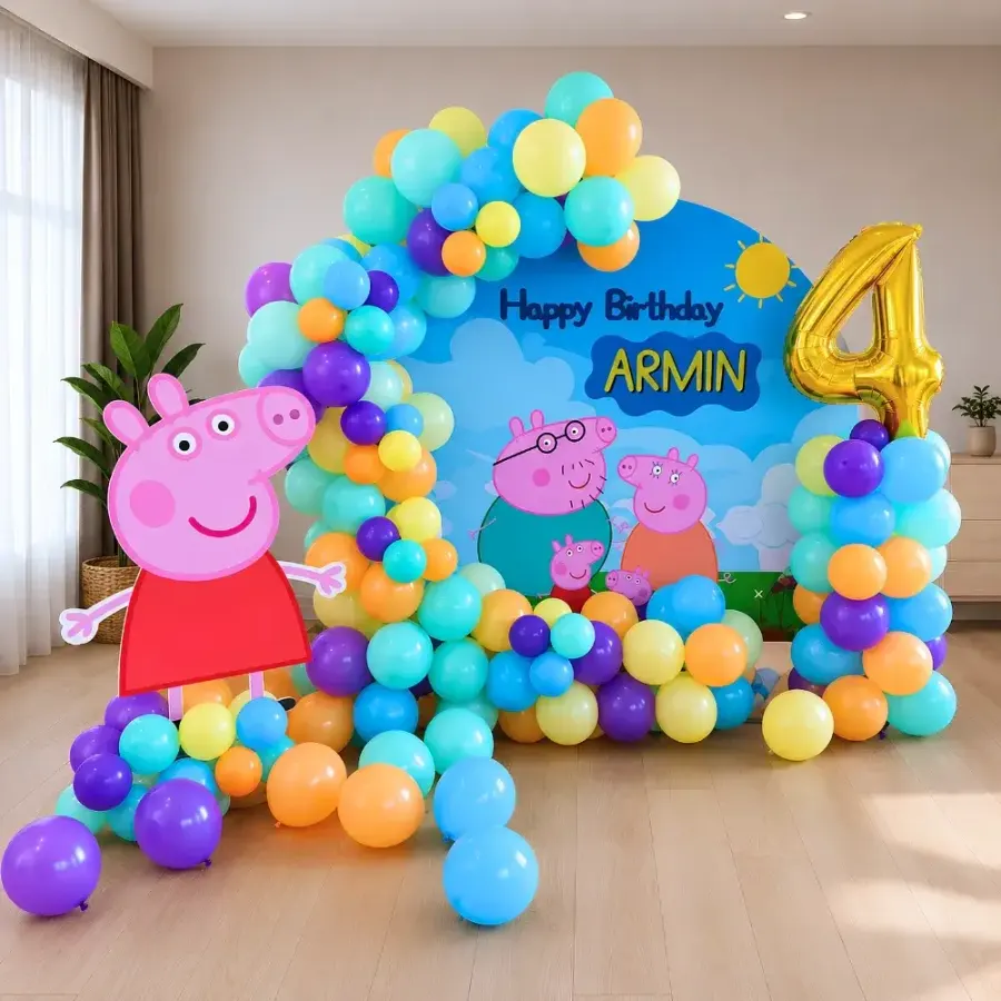 Peppa Pig Family Decoration — decoration setup in Pune