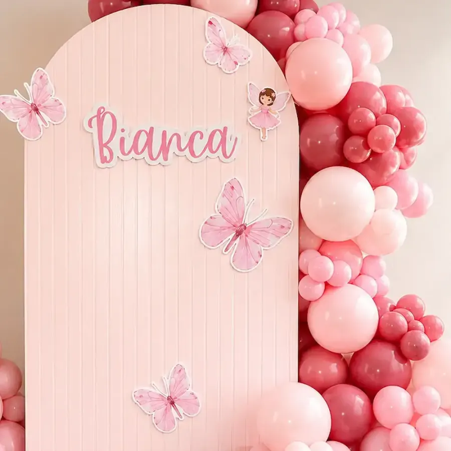 Pink Butterfly Theme Birthday Decoration — photo 2