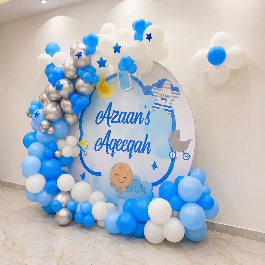 Ring Backdrop Decoration for Aqiqah Ceremony — photo 2