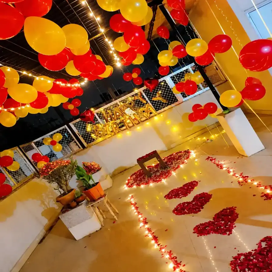 Romantic Terrace Party Setup — decoration setup in Pune
