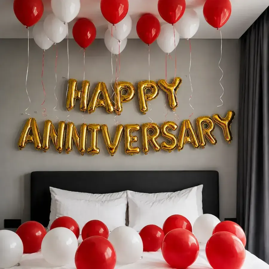 Simple Anniversary Decoration — decoration setup in Pune