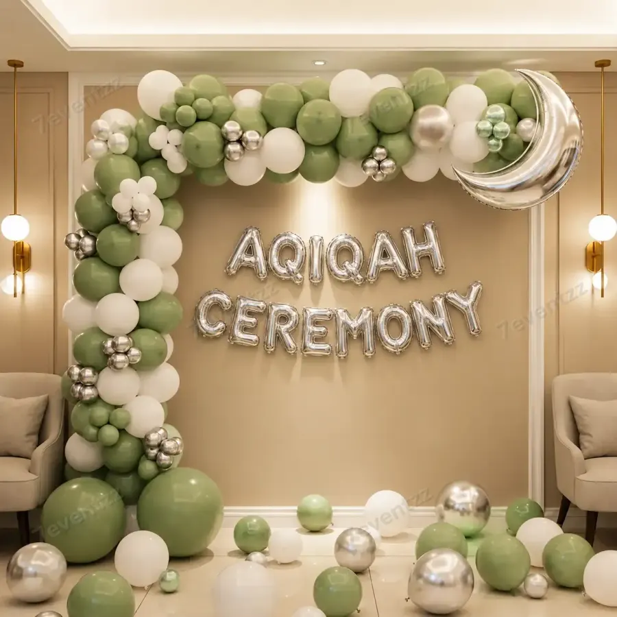 Simple Aqiqah Balloon Setup — decoration setup in Pune