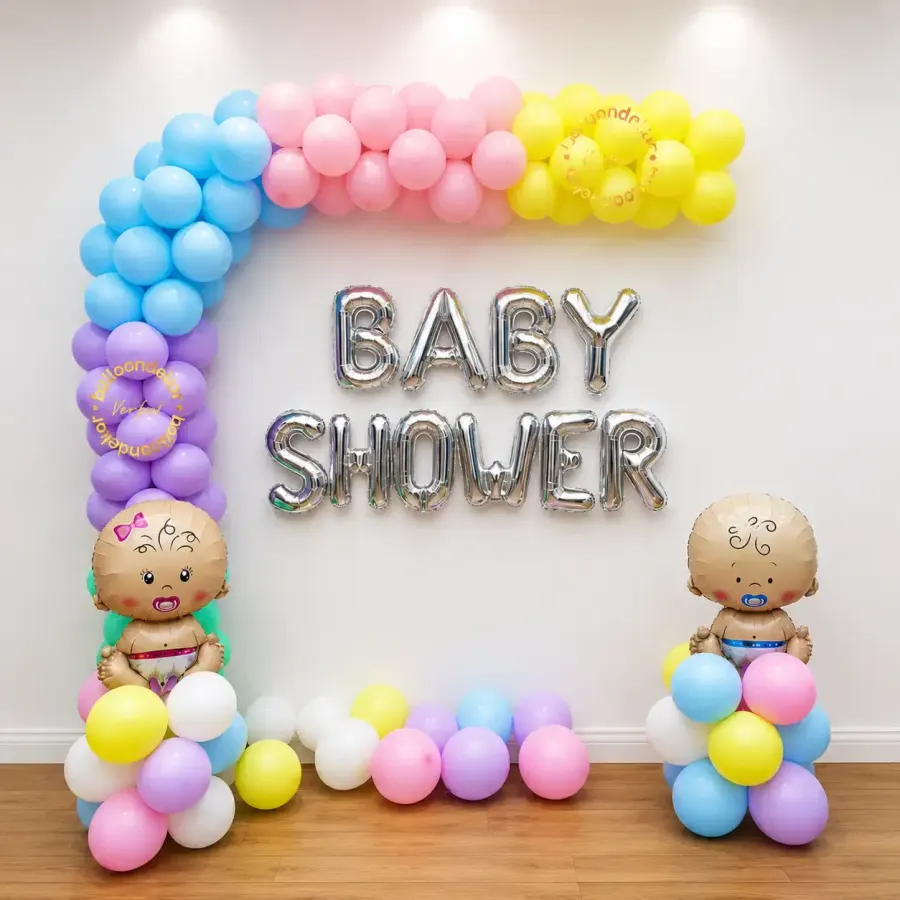 Simple Baby Shower Decoration at Home — decoration setup in Pune