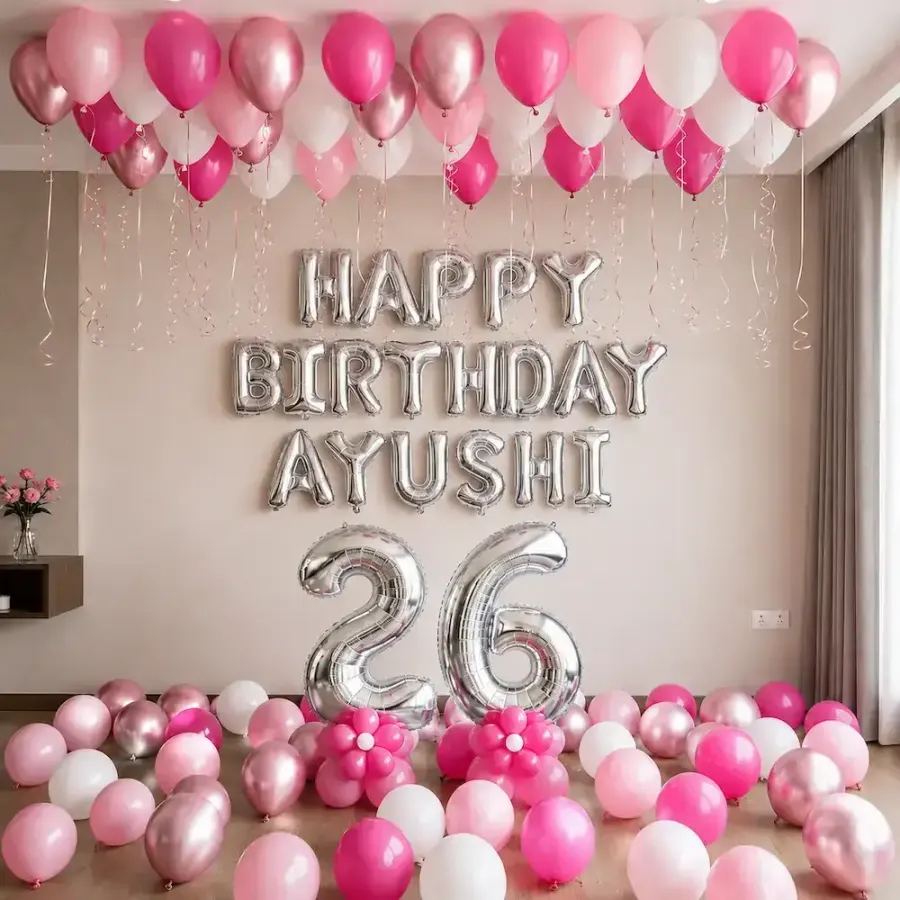 Simple Birthday Decoration at Home — decoration setup in Pune