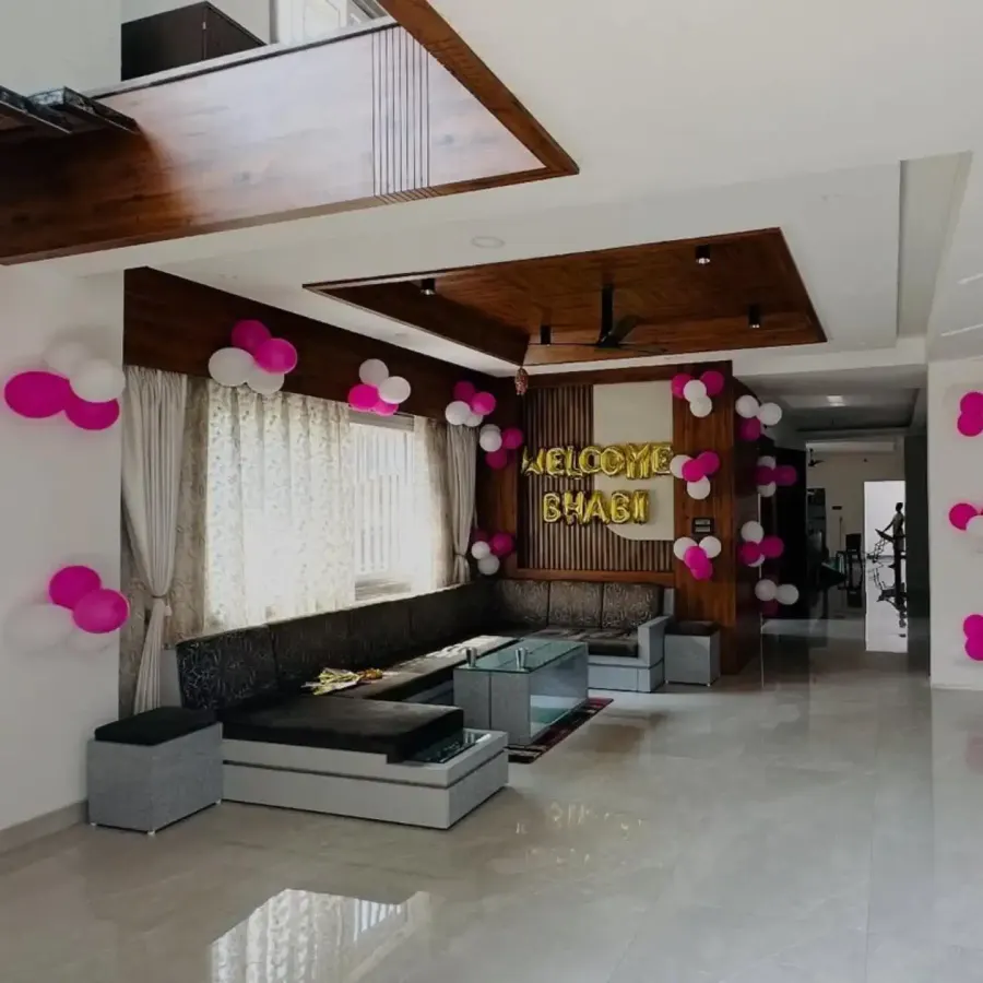 Simple Bridal Welcome Decor — decoration setup in Pune
