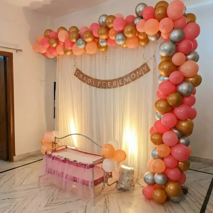 Simple Cradle Ceremony Decoration — photo 2