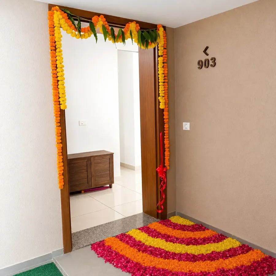 Simple Flower Decoration — decoration setup in Pune