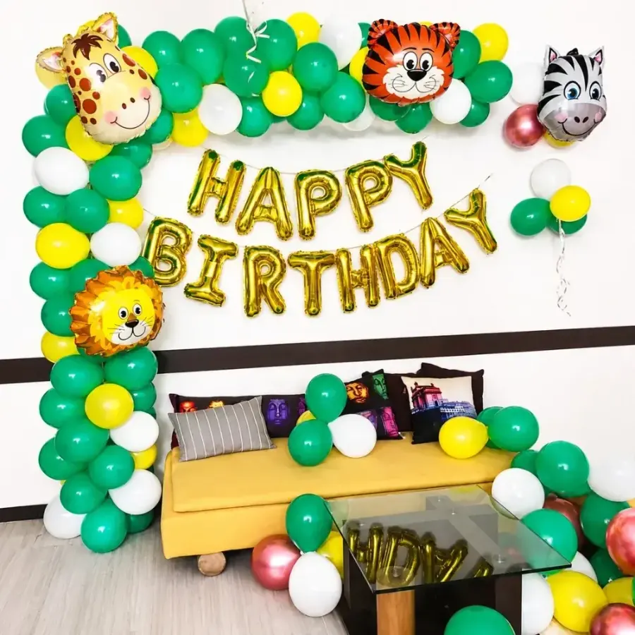 Simple Jungle Theme Decor — decoration setup in Pune