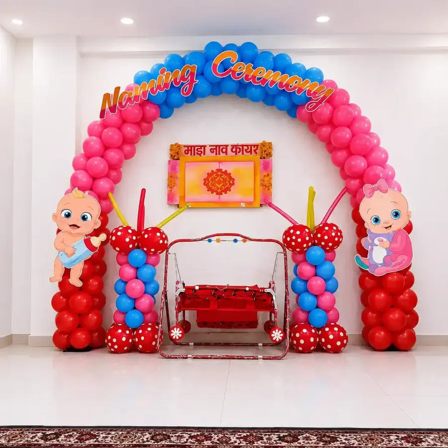 Simple Naming Ceremony Setup — decoration setup in Pune
