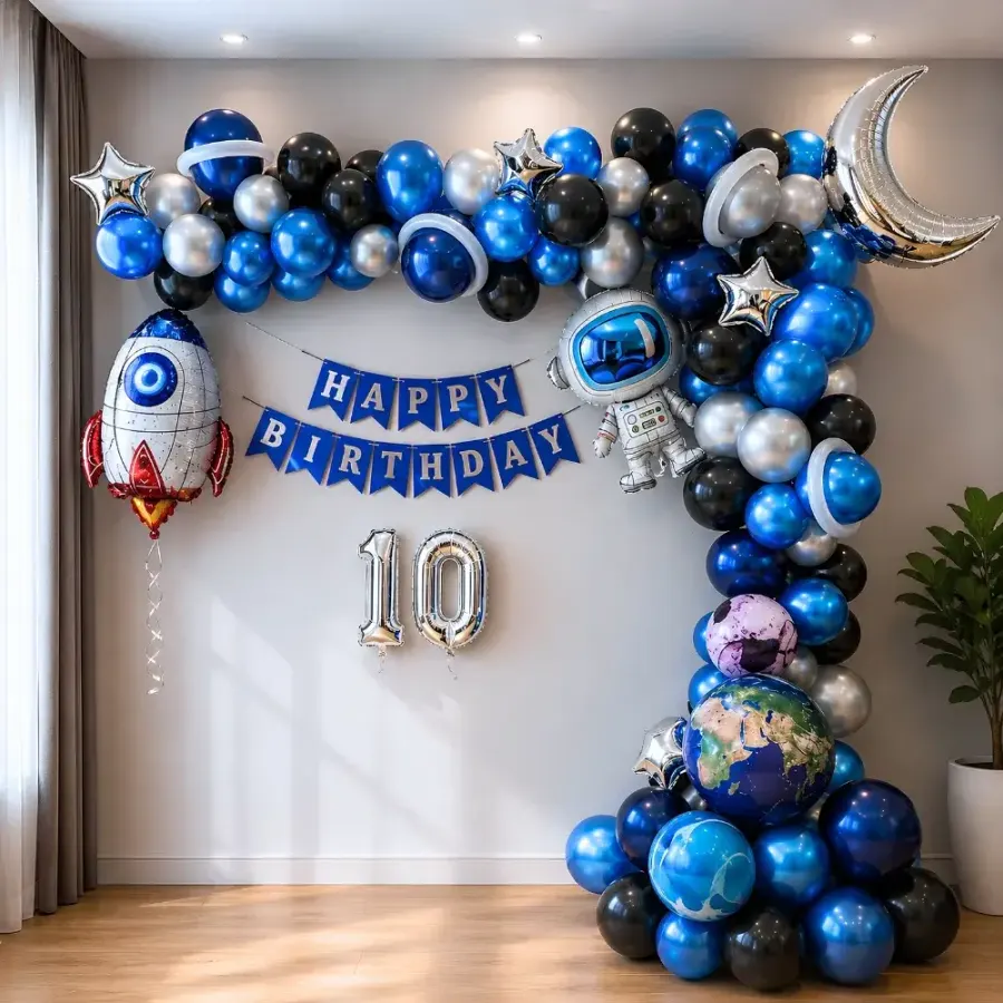 Simple Space Theme Decoration — decoration setup in Pune