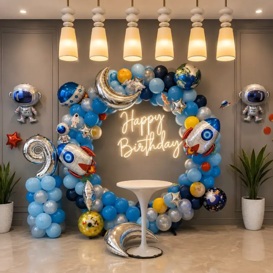 Space Theme Decoration — decoration setup in Pune