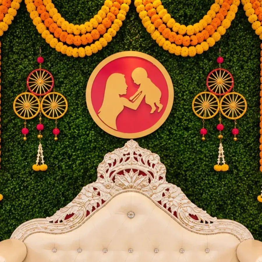 Traditional Godh Bharai Backdrop — photo 2