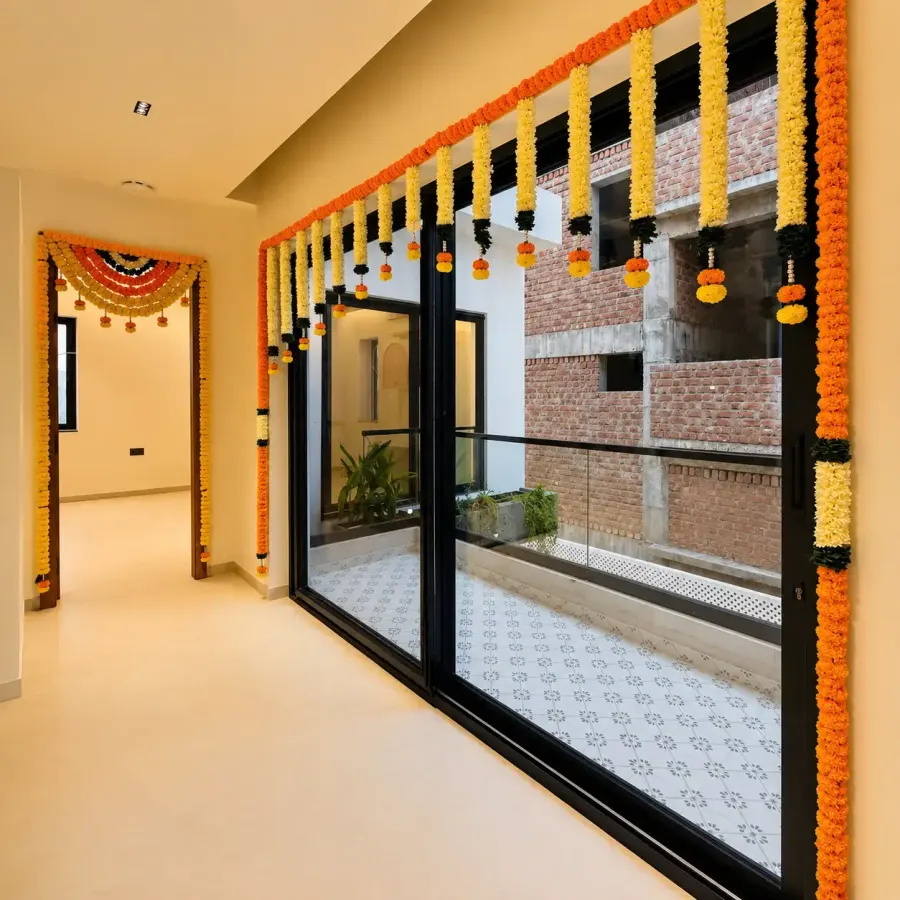 Traditional Griha Pravesh Floral Decoration — photo 2