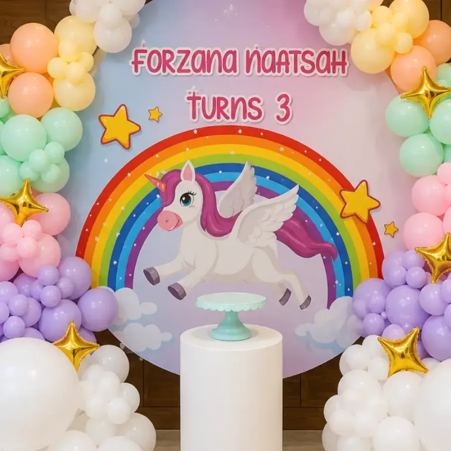 Unicorn Theme Balloon Decor — photo 2