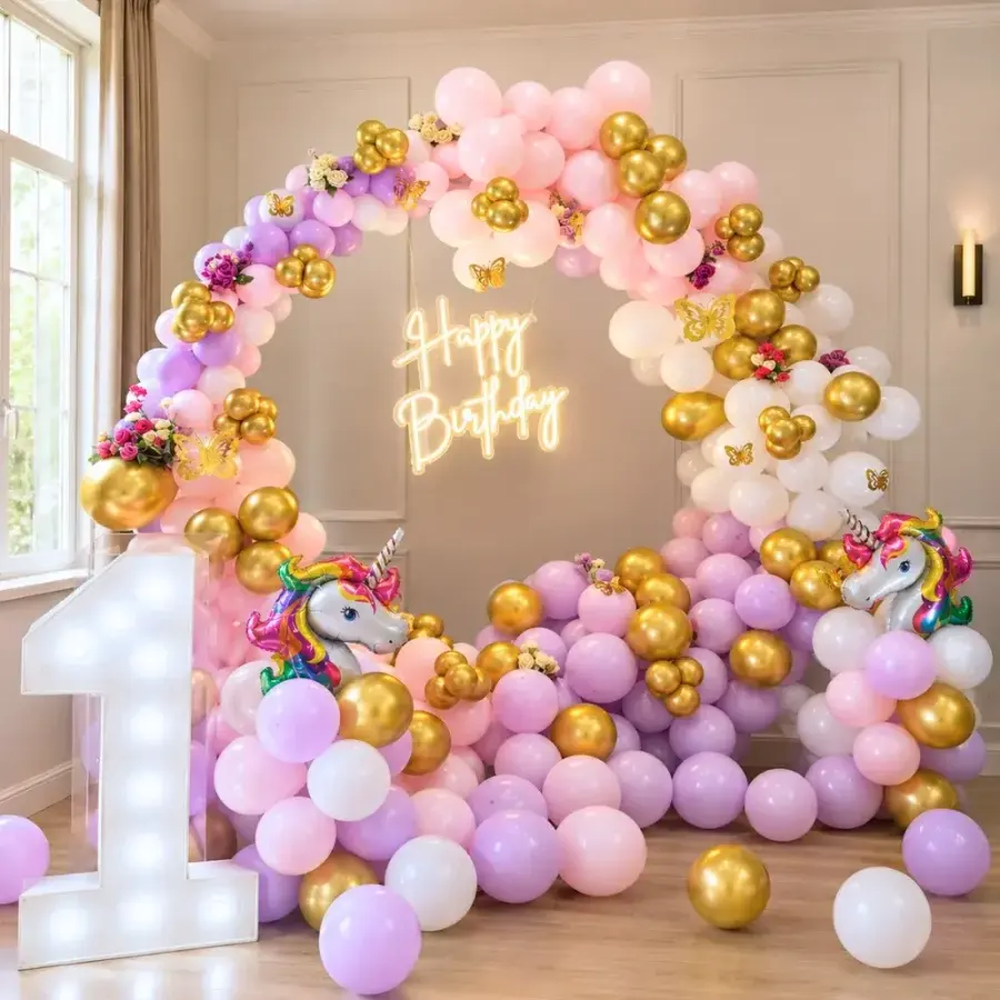 Unicorn Theme Ring Decoration — decoration setup in Pune