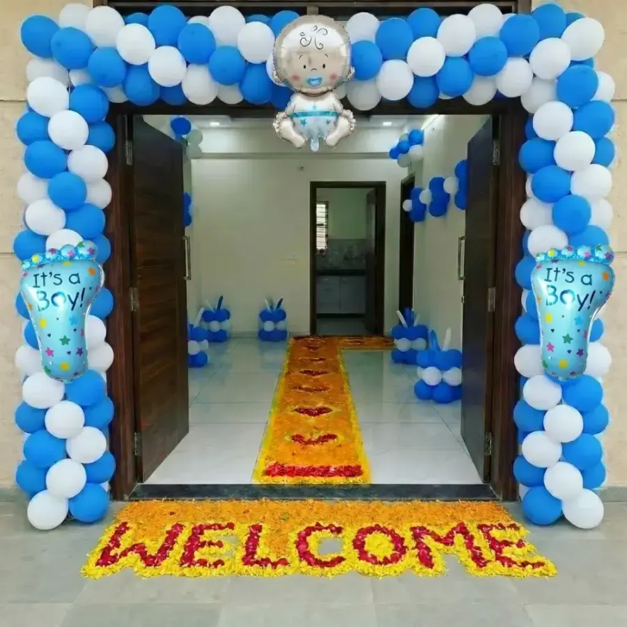 Welcome Baby Gate With Room Decor — decoration setup in Pune