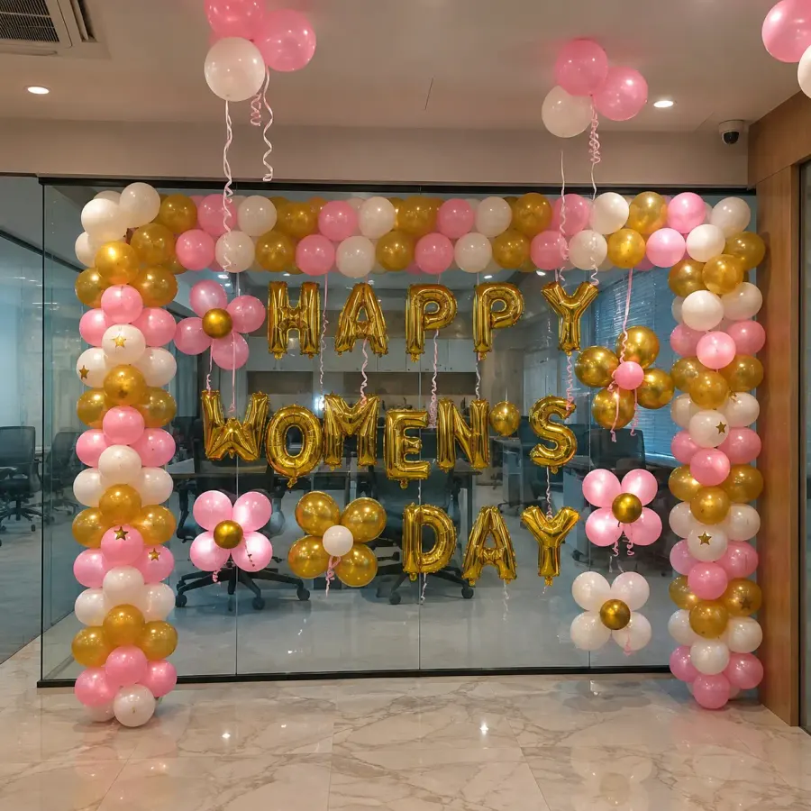 Womens Day Decoration — decoration setup in Pune